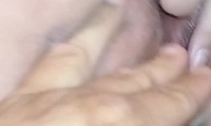 Bbw pawg wife plays with clit