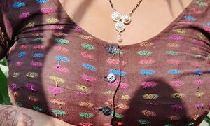 Indian Village Bhabhi Outdoor Vlog Enjoyed With Boobs Showing And Fingerings Indian Red Saree Remove Enjoyed Bhabhi Pregent