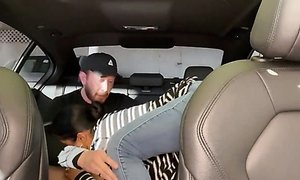 Big booty Latin MILF cheats on husband with BWC in Car