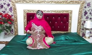 Beautiful Indian Sexy Bride Sex with Dildo in Wedding Dress