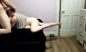 step son comes home and step mom been over the bed