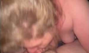 Slutty wife sucks and swallows hard