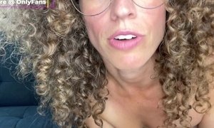 'Curly Haired Jewish STEPMOM JOI Catches You Jerking Off Then Makes You Finish In Her Mouth'