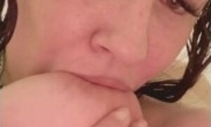 I'm FULL! Mommy CAUGHT MILKING Her ENGORGED TITS & HUGE NIPPLES! (She Wanted MORE!)