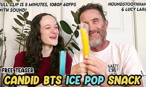 Candid BTS Ice Pop Snack with Hank