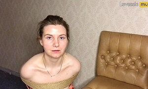 Sweet Russian Bound Girl - Pov Slobbery Blowjob & Rough Doggy Style - Lovessie Mur