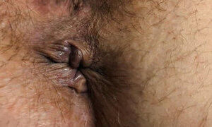 Hairy ass MILF EXTRA Close Up of Winking Asshole