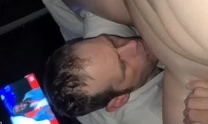 Eating my wife's pussy while she sits on my face.