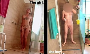 TS Angelique Monroe - Shower collage