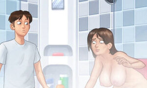 Summertime saga hot milf sex in shower
