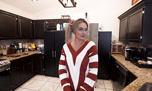 Horny stepmom Mandy Rhea is spending New Years with her beloved stepson