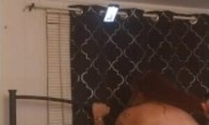 Angry milf is mad at me and takes all her frustration out on me by grinding and riding my dick rough