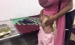 Pregnant Desi StepMom fucked in ass and pussy by the servant