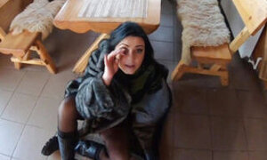 Preview- Blow-job, Fuck and Cum Playing with My Impotent Husband Friends While Wearing a Fur Coat Ep 240