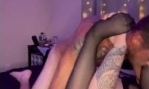 Amateur suckin dick and getting fucked hard
