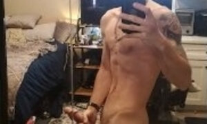 HUNG boy shows off his dick