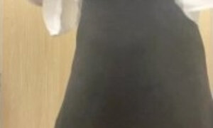 Big Booty Asian Coworker Cheeks Clapping
