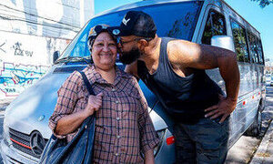 72 Years Old BBW Granny Picked up for Anal Bus Sex