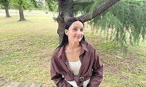 Pretty Tourist Has Been Fucked In A Park. Outdoor Sex With A Loud Moaning Of Slutty Stranger