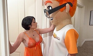Noisy Neighbor Daya Dare Rides The Porndudes Big Dick During Kinky Casting Session!