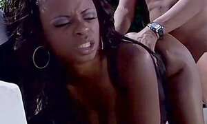 Cute Black Girl With Thick Tits Sucks And Gets Fucked By A Big Dick Outdoors