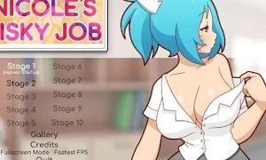 Nicole Risky Job [Hentai game PornPlay ] Ep.1 MILF camgirl sex simulation