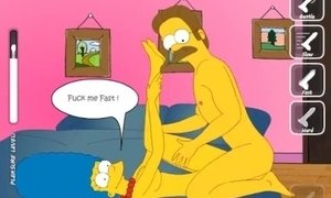 'The Simpsons - Marge x Flanders - Cartoon Hentai Game P63'