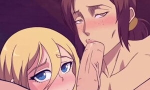 Attack on Titan Mikasa gabi blowjob hardcore rough sex anime hentai uncensored cartoon 18+