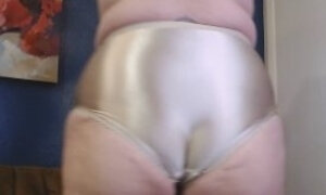 Gold Shiny Panties. Full Back High Cut and Tight