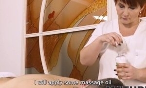 'MATURE4K. After appreciating massage man invites woman to have hot sex'