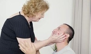 Grannie showcases what thirsty intercourse is to stud