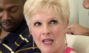Two big black cocks for the golden girl