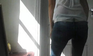 Jerk off, fucking masturbator, on my pissed off pants.