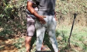 Indian Woman Enjoys Rough Outdoor Fun with Farm Worker - Face Fucked, Anal Sex and Lip Lock Kissing