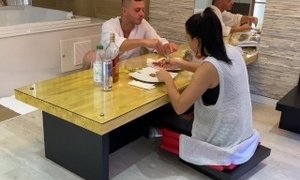 Milf meets a friend at the hotel for dinner and fuck and they record amateur porn video