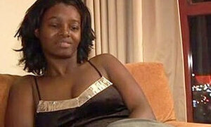 Horny ebony MILF fucked in her old cunt by white cock