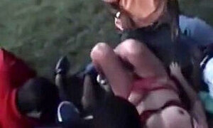 White woman vacation in Africa found new friends