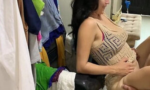 My Stepsister Gets Stuck In The Washing Machine And I Unclog Her With My Cock