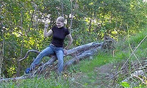 Evelina Juliet in amateur video of teens fucked hard filmed in forest