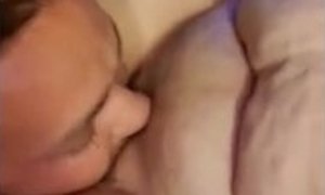 Wife Sits on Hubby's Face to Relax