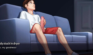 new step mom and step son  make amazing seen in summertime saga part 6