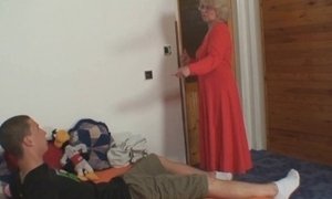 'Cock-hungry mother-in-law riding his cheating cock'