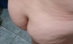 Step mom naked in bathroom get fucked by husband
