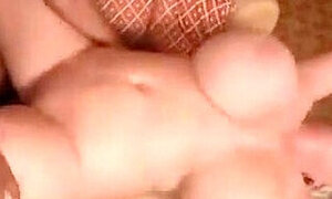 BBW mother I`d like to fuck COWGIRL WITH HUGE FAEKE TITS