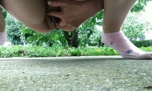 Pissing outdoor. Public pissing. Take my piss
