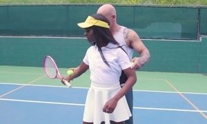 'FHUTA - Ebony MILF Ana Foxxx Gets Fucked In The Ass By Tennis Instructor'