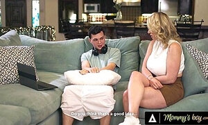 Pissed Milf Rachael Gets Turned On Catching Stepson Jerking Off In Living Room