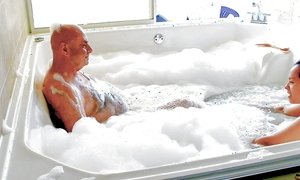 COMPLETE 4K MOVIE HOT FOAMY JACUZZI SEX WITH ADAMANDEVE AND LUPO