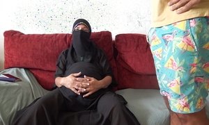 Pregnant Arab Wife Lets British Stepson Cum On Her Belly