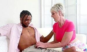 Foxxxy Darlin - Big Black Dick Impales Big Boob Fit Granny